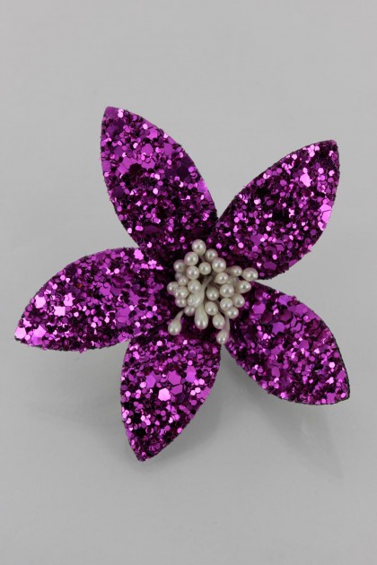 Shiny glitter hwaian flower corsage