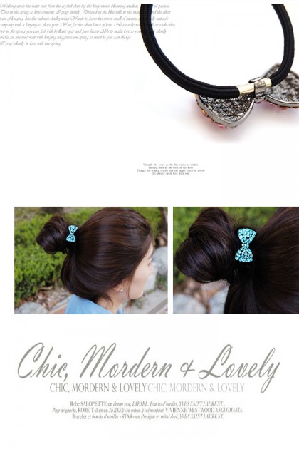 Ribbon ponytail jewelry