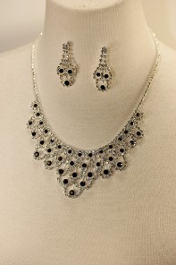 Athena rhinestone necklace set