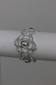 Rose rhinestone bridal bracelet 