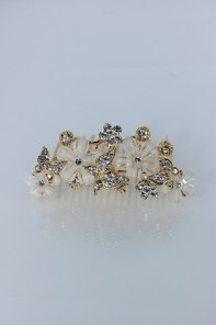 Butterfly wedding hair up comb jewelry