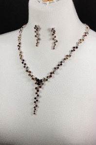 zig-zag y necklace set jewelry set