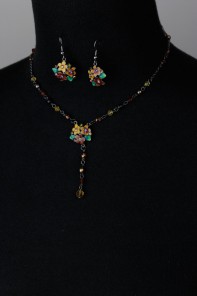 Anna Style Handpainting Necklace Set 