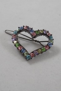 Mini heart hair pin