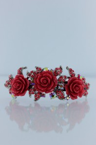 Versaille rose hair barrettey jewelry