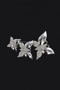 THREE BUTTERFLY BROOCHE 