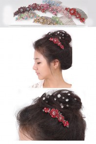 Rosy Wedding Hair Accessories 
