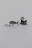 FIsh and Cat Stud Earring 