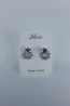 Lupe Cubic Zirconia earring with silver post