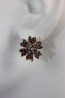 dianthus flower stud earring